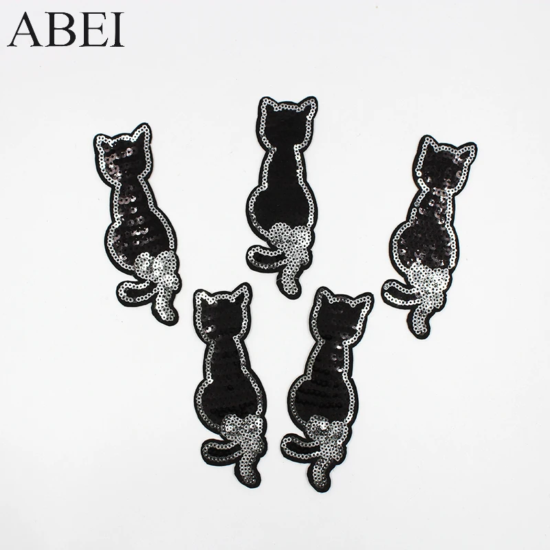 Cat Black Sticker Clothes Badges Patches Cats Cat Patches Clothes