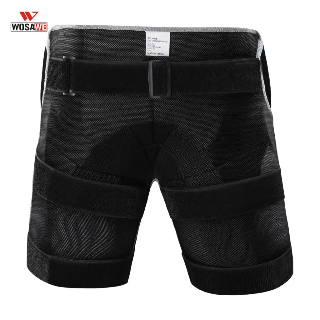 WOSAWE Motorcycle Shorts Adjustable Motorcycle Pants Outdoor Sports Skiing Shorts Hip Pad Protector