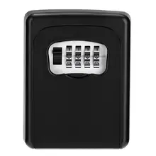 

Key Safe Box Wall Mounted Key Storage Lock Box with Resettable Code 4 Digit Combination Lock Box for Realtors