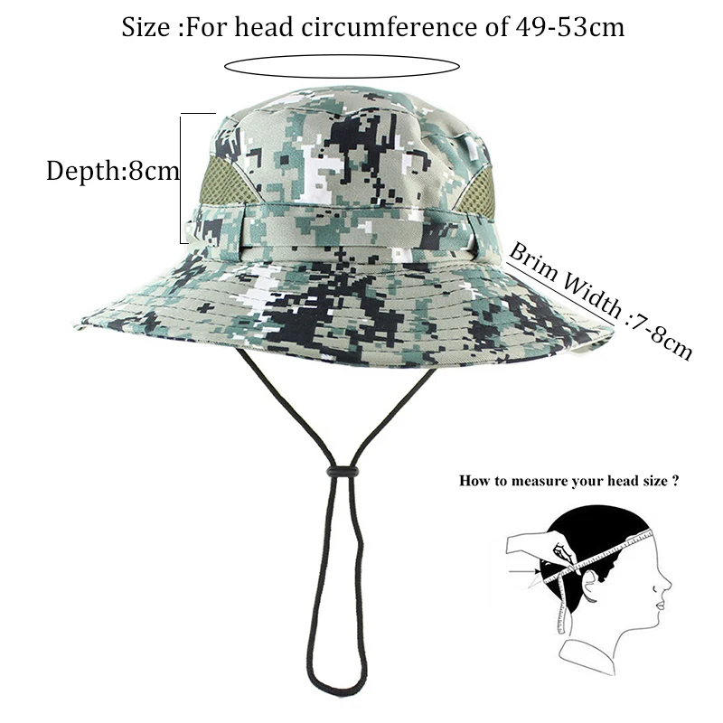 Children Boonie Camouflage Hats Boys 