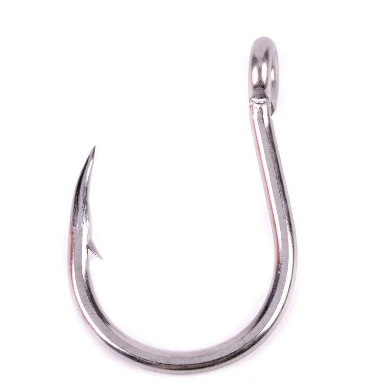 

5Pcs/pack Stainless Steel Fishing Hooks Set 1#-13# Fishhooks Jig Barbed With Hole For Saltwater Fish Accessories Pesca