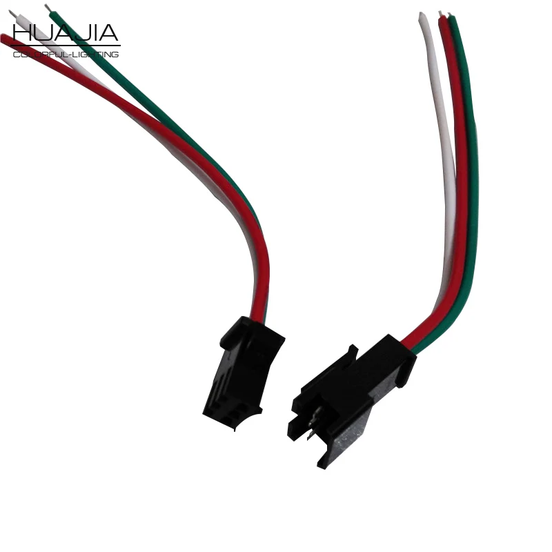 

10Pair 3 pin JST SM Male Female Plug LED Connector Cable For WS2812B WS2812 WS2811 LED Strip Lamp With 15cm Long Wire