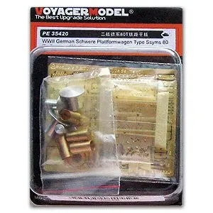 

KNL HOBBY Voyager Model PE35420 Germany 80-ton railway heavy plate transport carrier card with metal etching parts