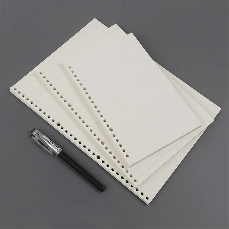 

A5/B5/A4 2019 Loose Leaf Filler Papers Stationary Student Notebook's Replaced Inner Pages Blank Line Spiral School & Office