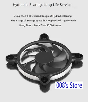 

NEW Radiator CPU Cooler Cooling Fan For Computer PC Case Quiet 12cm RGB Magic Adjustable LED 120mm FR-601 PLUS Slient