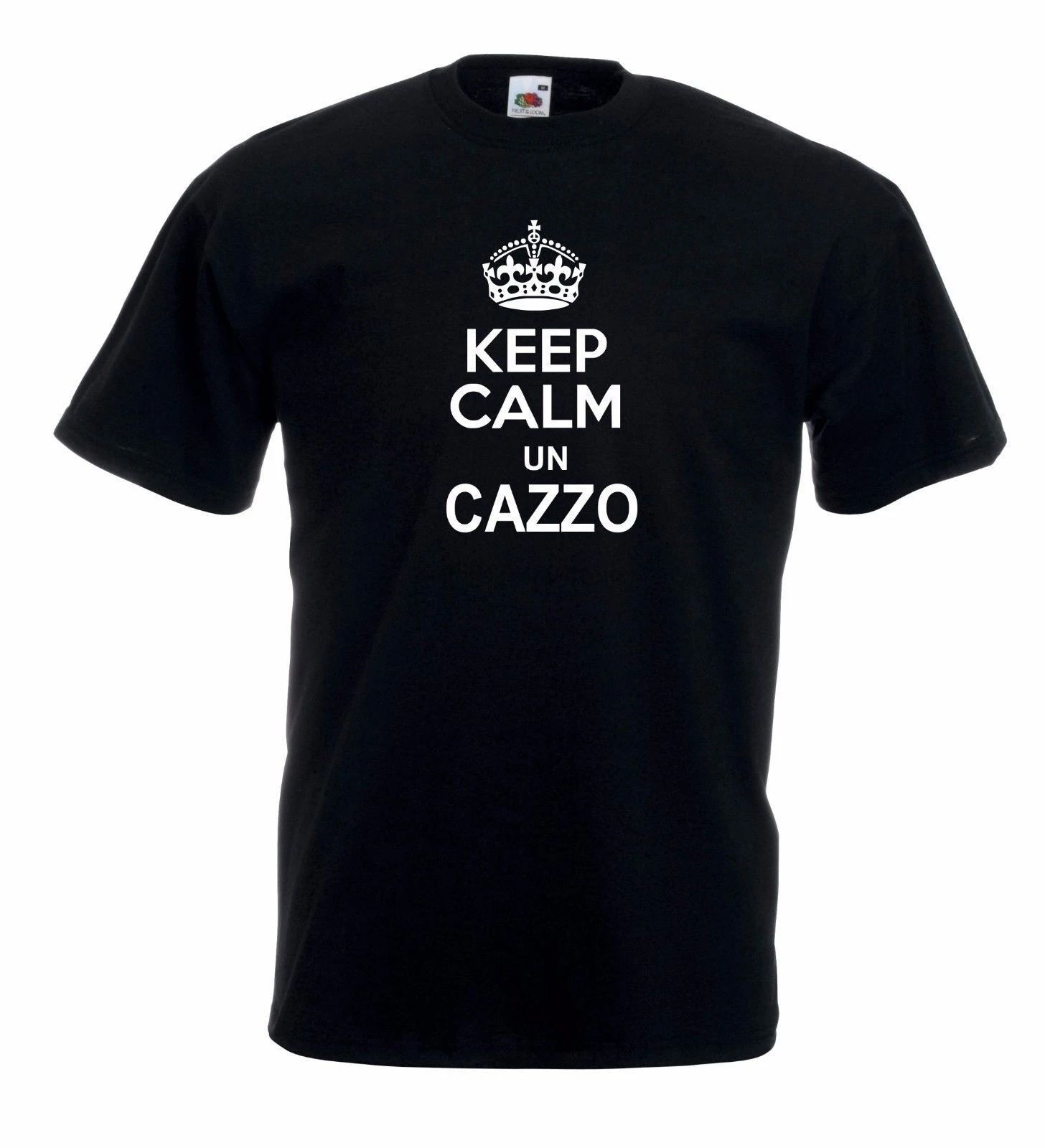 Mens T-shirt Maglietta J1535 Keep Calm Un Cazzo Funny Stai Calmo women tshirt |