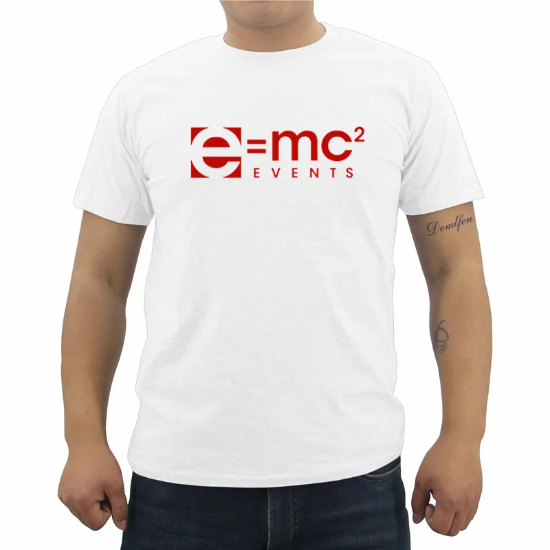 

Einstein Mass Energy Equation T-shirt Men Math E MC2 Einstein Fashion T Shirt Swag Geek Brand Clothing Summer Tees Tops