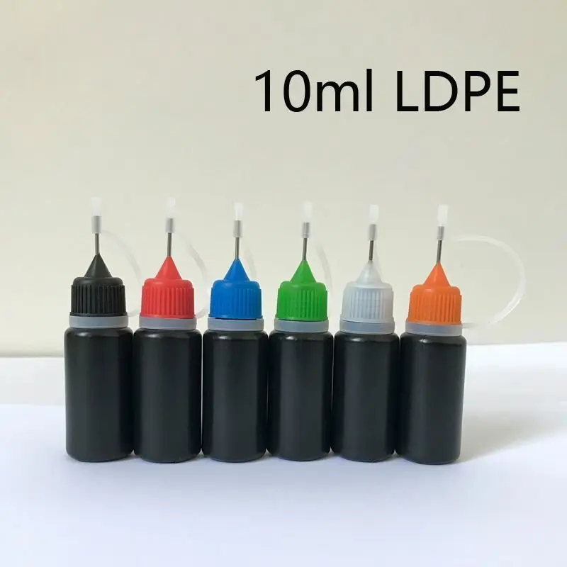 Black E Liquid Needle Bottle 10ml 30ml Ecig Oil Plastic PE Soft Ejuice