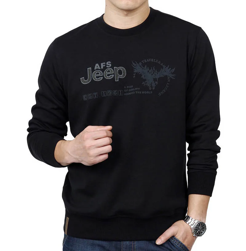 AFS JEEP, брендовые толстовки, мужские, повседневные, хлопковые, свободные, с длинным рукавом, с круглым вырезом, толстовки, мужские, весна, осень, с капюшоном, мужские, с принтом, рубашки для мужчин