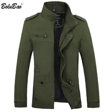 Мужская повседневная брендовая куртка BOLUBAO, новинка, Осень-зима, мужское однотонное пальто, мужская мода, хлопок, тонкая куртка, верхняя одежда