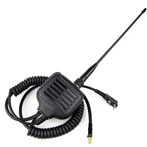 

UHF VHF Two Way Radio Speaker Microphone with SMA connector antenna,radio, portable radio, Walkie Talkie, Amateur Radio Speakers