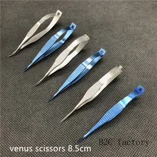 Ножницы из нержавеющей стали/титанового сплава для офтальмологической микрохирургии 8,5 см ножницы Venus хирургические инструменты