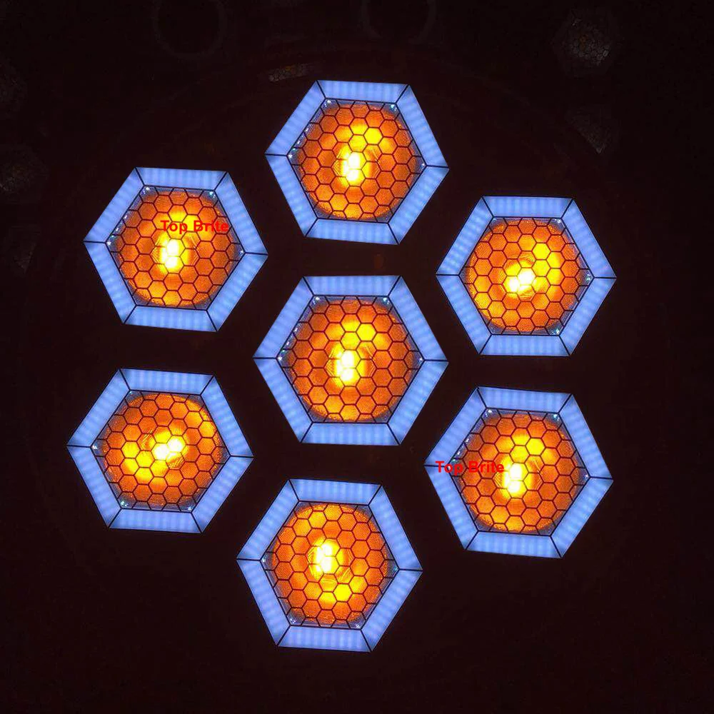 2 шт. Ретро вспышка 7X100W теплый/холодный белый Светодиодный сценический свет Dj