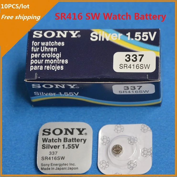 10pcs/lot Watch battery 337/SR416SW Silver 1.55V cell button battery for  watch , headphones ,Free shipping|battery grip for nikon d60|watch battery  replacement tool kitwatch battery replacement tools - AliExpress
