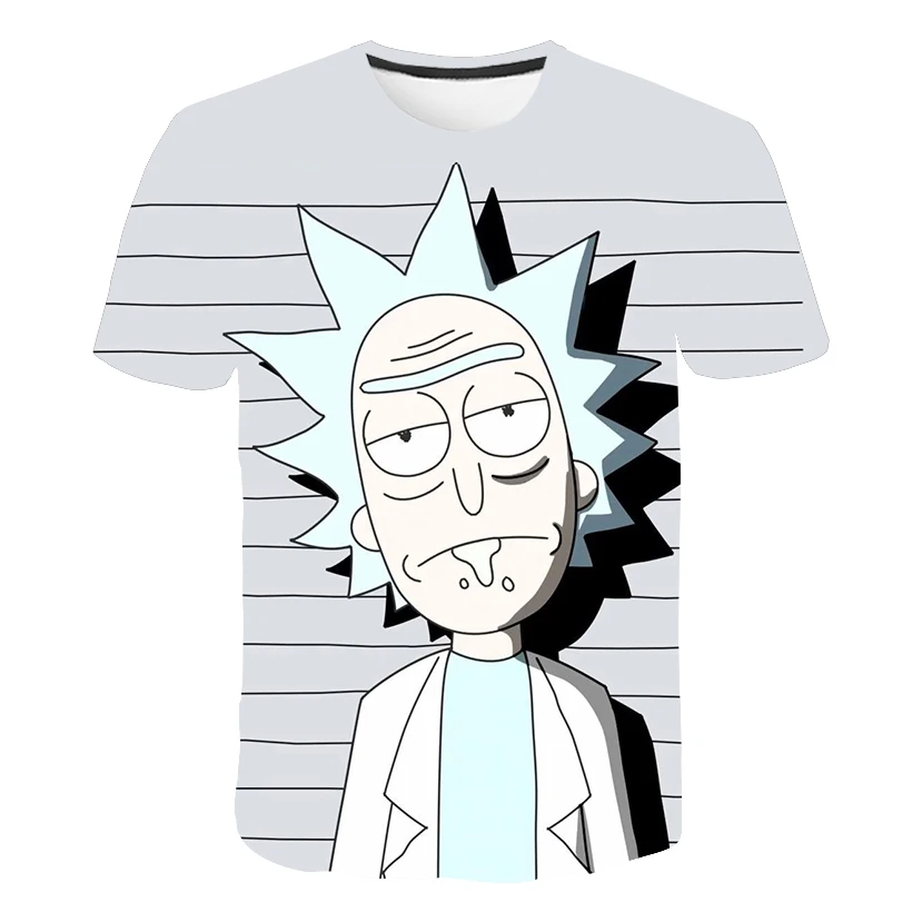 

Rick and morty 2019 harajuku T shirt men clothes 3D Print Unisex Short sleeve O-Neck Casual