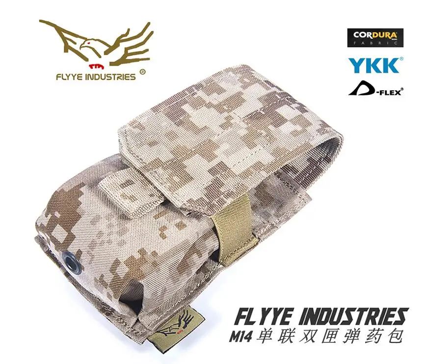 FLYYE MOLLE один M14 Mag мешок военный кемпинг модульный боевой CORDURA M008