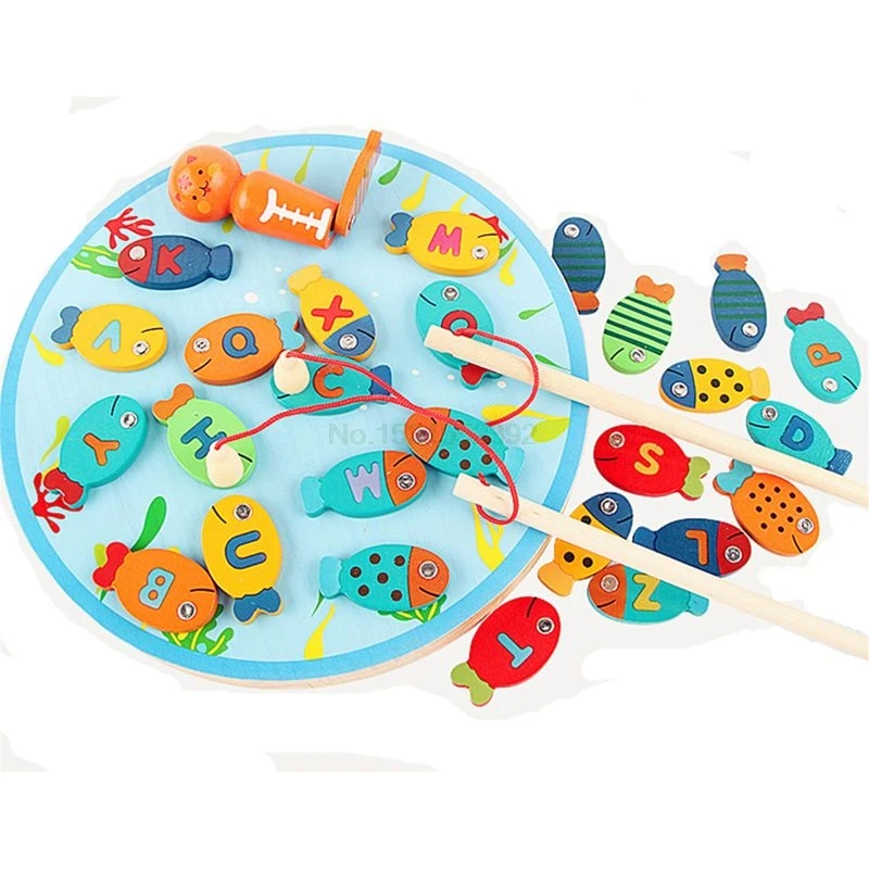 Магнитная игра для рыбалки, игрушка для малышей, алфавит, ловля рыбы, подсчет дошкольников, доска для детей 2, 3, 4 лет, обучение, образование