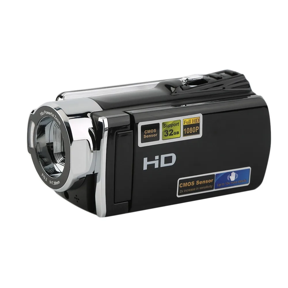 Full HD 1080P Digital Video Camera 20M pixels Automatic Identification of Smiling Face 2.7 inch LCD 16x Zoom Camcorder DV 3MP