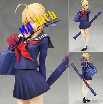 

New Hot 20 Cm Fate Stay Night Saber Saber Scuola Uniforme Stile Giocattoli Action Figure Christmas Collection Toy Doll Con Box