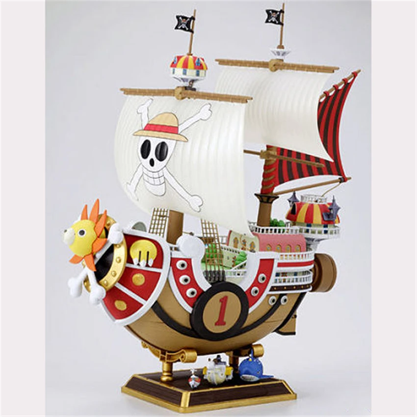 

Hot sales Anime Related Product The straw hat Pirates THOUSAND SUNNY Pirate Ship PVC Model Toys 28cm