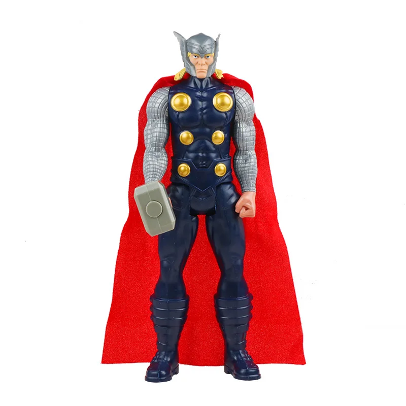 thor no box 30 см Marvel Мстители игрушки танос Халк Бастер человек паук Железный человек Капитан Америка Тор Росомаха Черная пантера фигурка куклы - Цвет: thor no box