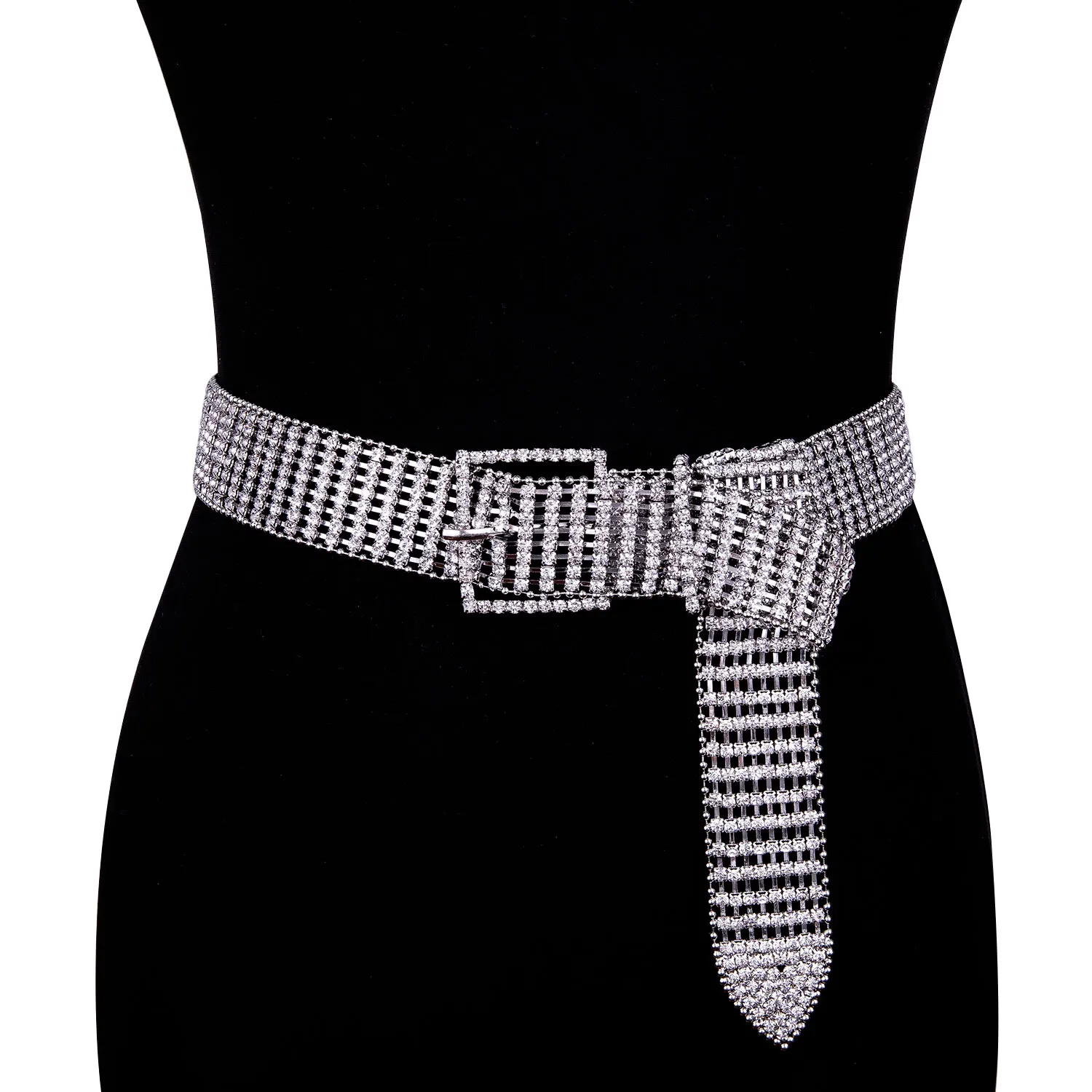 Fashion luxury women&#39;s rhinestone belt female bright bride wide bling crystal diamond waist ...