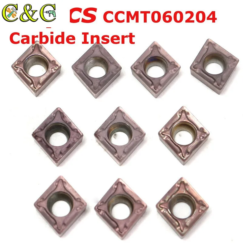 10 шт. CCMT060204 VP15TF твердосплавный вставлять внутренние Токарные Инструменты
