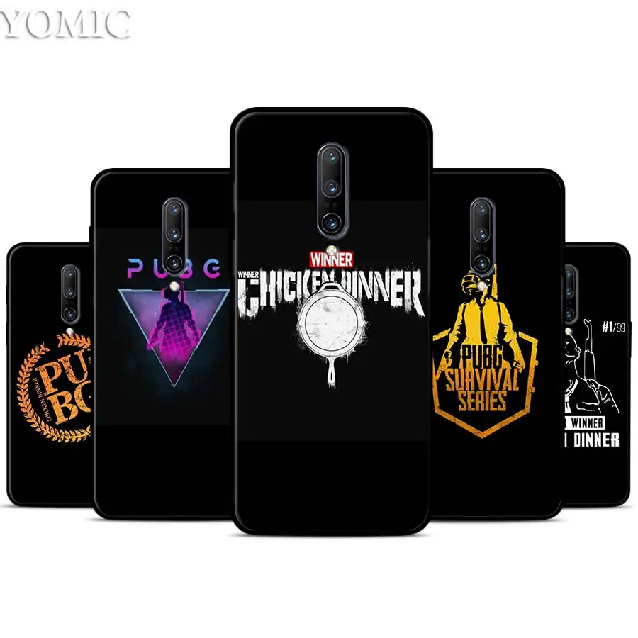 

PUBG Winner Silicone Case for Oneplus 7 7Pro 5T 6 6T Black Soft Case for Oneplus 7 7 Pro TPU Phone Cover