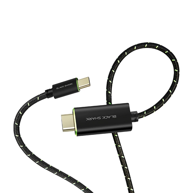Xiaomi Черная Акула тип-c к HDMI кабель плетеный провод позолоченный процесс игровой проекции для игры Черная Акула мобильный телефон 2