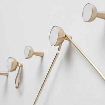 

Round Natural Shell Wall Hook Wall Hanger Solid Brass Clothes Storage Rack Home Decor Hooks For Hanging Key Decorative Hooks