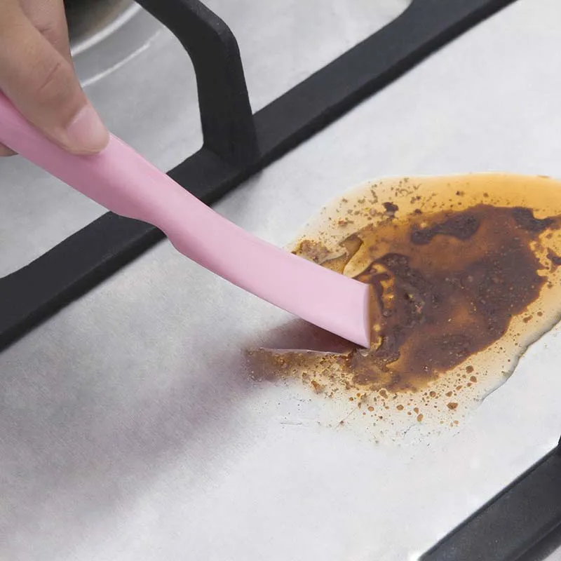 

Gas stove cleaning brush double head kitchen gadget cooktop gap decontamination shovel scraper can opener Specialty Tools