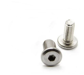 

5pcs M6 stainless steel inclined flat head inverted furniture hex socket screw home decoration bolt screws 20mm-40mm length