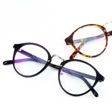 Clear frame очки старинные оптические очки кадр Женщины Мужчины Марка из металла