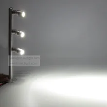 100 шт./лот 3 Вт светодиодный ювелирный дисплей светильник ing 110-240 в алюминиевая витрина светильник теплый белый день белый чистый белый витрина светильник ing