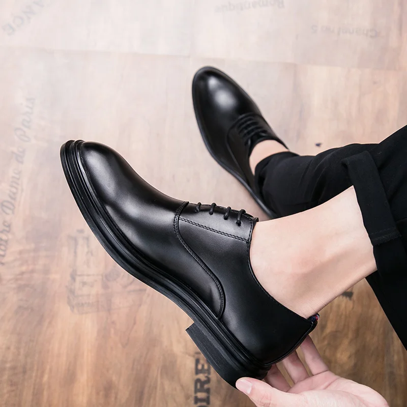 ROMMEDAL pointed toe leather oxfords formal shoes Luxury Designer wedding business elegant British style footwear Wear-Resistant ROMMEDAL pointed toe leather oxfords formal shoes Luxury Designer wedding business elegant British style footwear Wear-Resistant