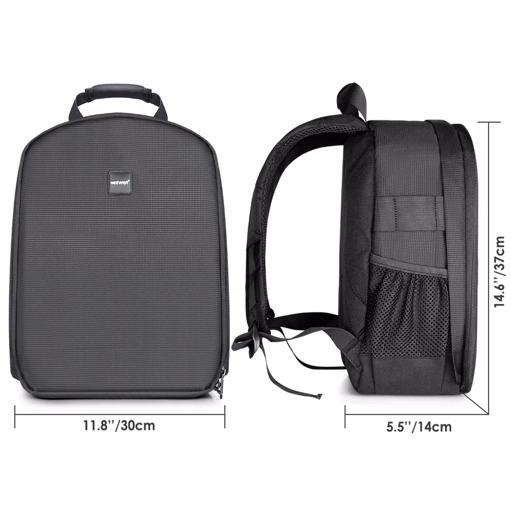 Чехол для Камеры Neewer, водонепроницаемый, ударопрочный, 31x14x37 см, рюкзак с держателем для штатива, аксессуары для вспышки камеры, черный/красный/серый