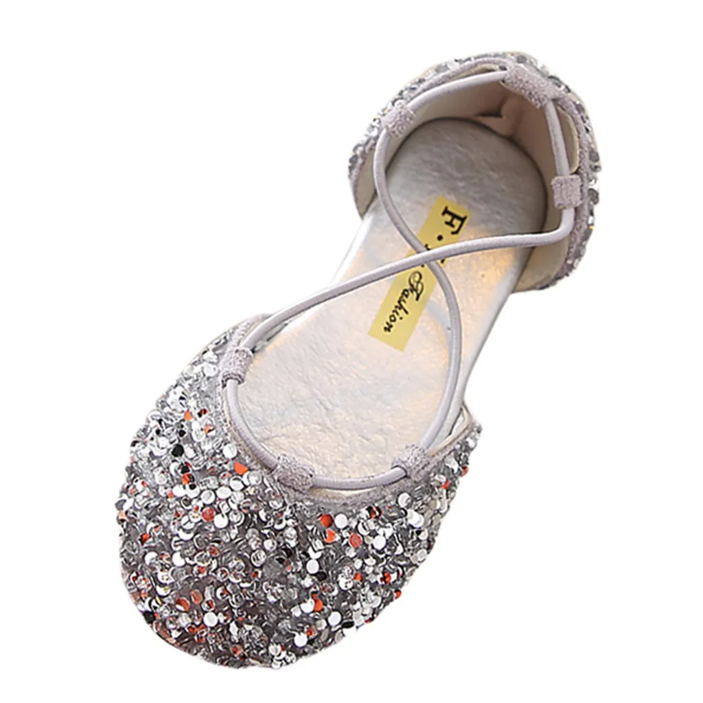 MUQGEW сандалии для девочек летнее, для малыша, для маленьких девочек, Милая блестящая обувь для принцессы сандалии sandale fillette# y2