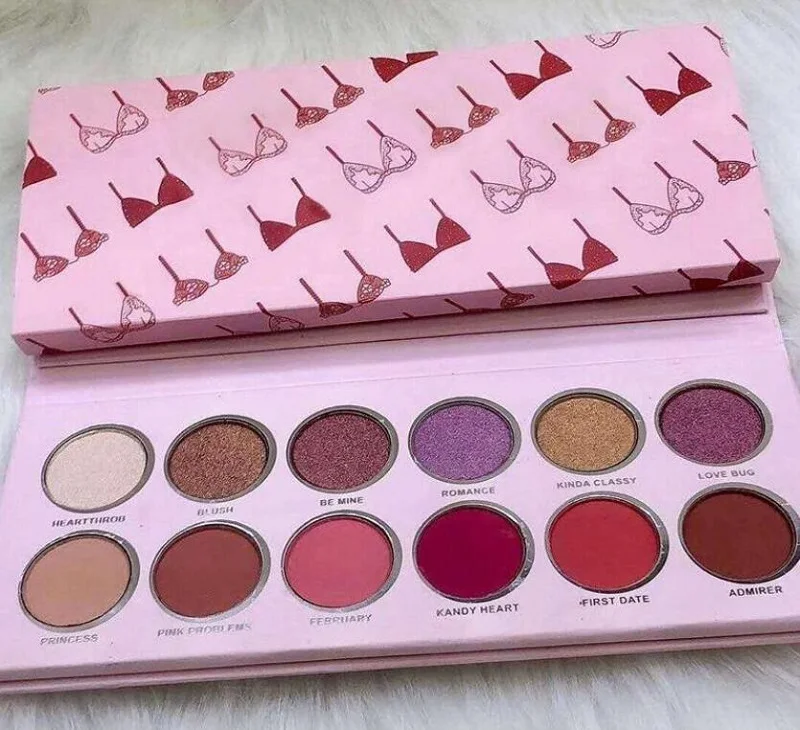 

2019 New Eye makeup The Valentine Eye Shadow Palette pressed powder palette 12 Color Eyeshadow highlighter
