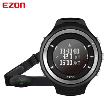 

EZON T033 Smart Sports Marathon Running Watch Bluetooth 4.0 GPS Track Pedometer Heart Rate Wristwatch Altimeter Barometer
