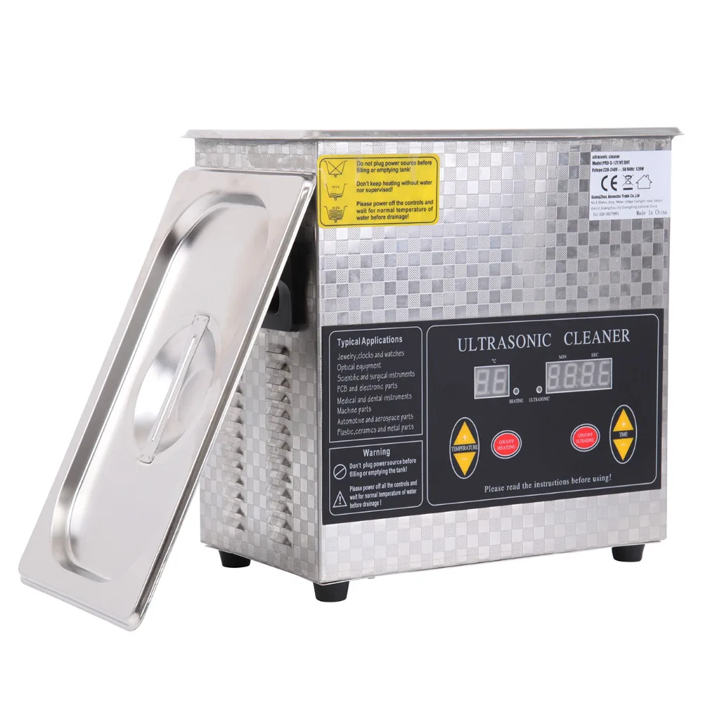 Ship from USA! 3L Digital Ultrasonic Cleaner Heater Heating Bath Timer