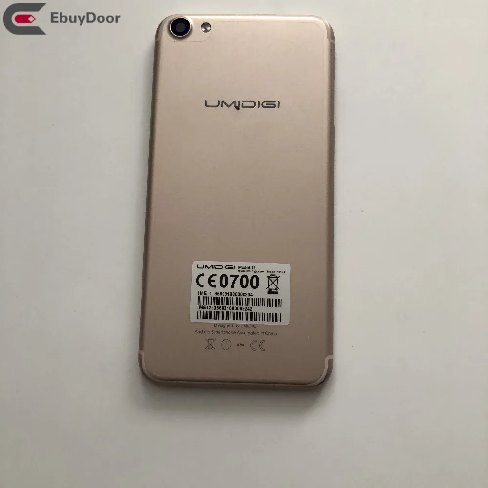 Б/у чехол для батареи + стеклянный объектив камеры Umidigi G MTK6737 четырехъядерный 5 0