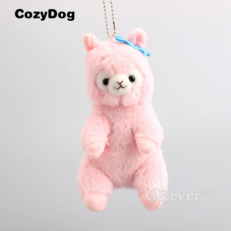 

Animal Alpaca Plush Keychain Soft Stuffed Pendant Cute Mini Keychain Anime Kawaii Arpakasso Toys for Children Gift 15 CM 6''