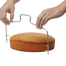 Модный, распродажа Нержавеющая сталь Кухня гаджеты для торта ломтерезка для хлеба для резки пирожных-фото Цвет HG-1726