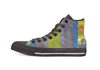 

Golden Spiral Study Design breathable Casual High Top lace-up Canvas shoes sneakers For Drop shipping