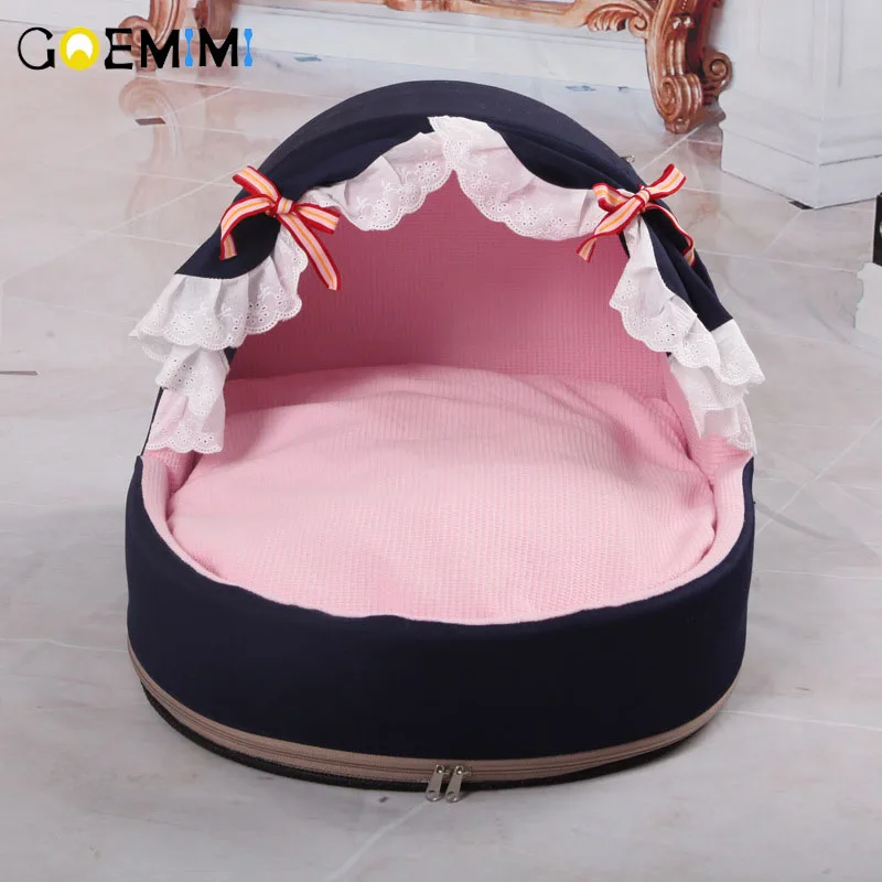 Dog Puppy Bed Princess Soft Warm Pet Winter House Lovely Comfortable Cat Kennel Pet Bed camas para perro House For cat