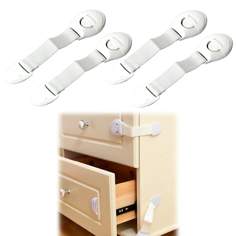 2pcs Lot Drawer Door Cabinet Cupboard Toilet Safety Locks Baby