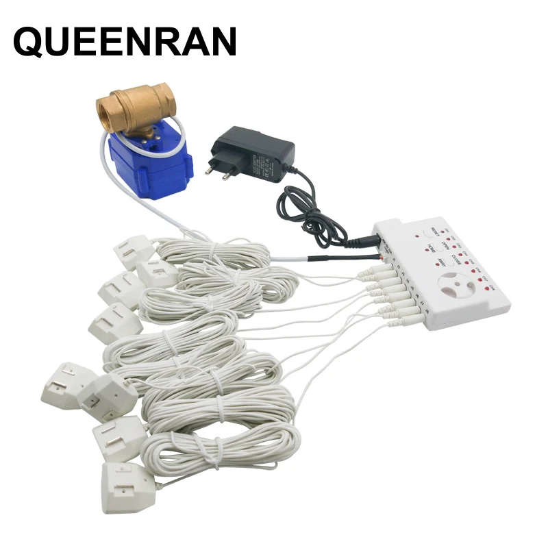 

Hot Selling High Quality 3/4" Motorized Ball Valve Water Leakage Detection Equipment HIDAKA WLD-806 with 8pcs 6m Sensor Cables