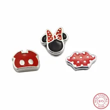 925 пробы серебро прекрасный мыши и штаны с коротким и широким подолом юбка маленькая амулеты в 3 шт./компл. DIY Подвески и изготовление ювелирных ожерелий FLS015