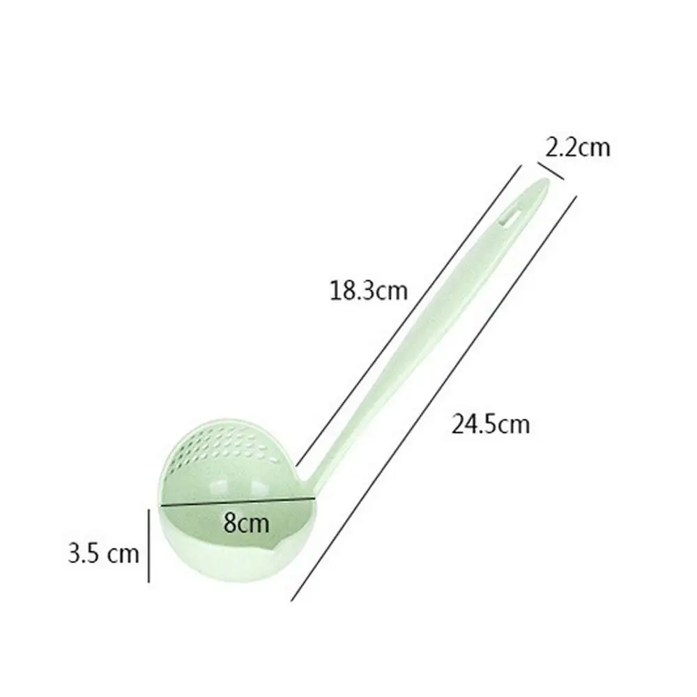 KONCO 2 в 1 пшеничная соломенная суповая ложка-сито ложка, экологически чистый ковшовый дуршлаг с фильтром столовые приборы кухонный гаджет инструмент для приготовления пищи