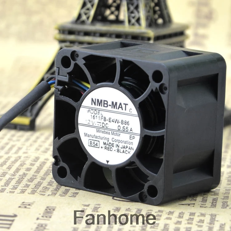 Для NMB 1611FB E4W B86 DC12V 0.55A4 cm большой объем воздуха 125 модифицированный радиатор для